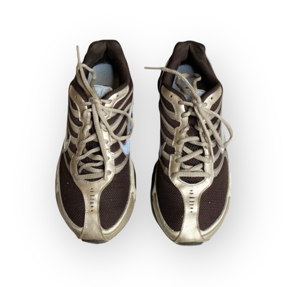 Nike ✔︎ Reax 3 Running Shoes Sneakers ✔︎ Brown Silver Light Blue Swoosh ✔︎ 7M - Picture 9 of 16